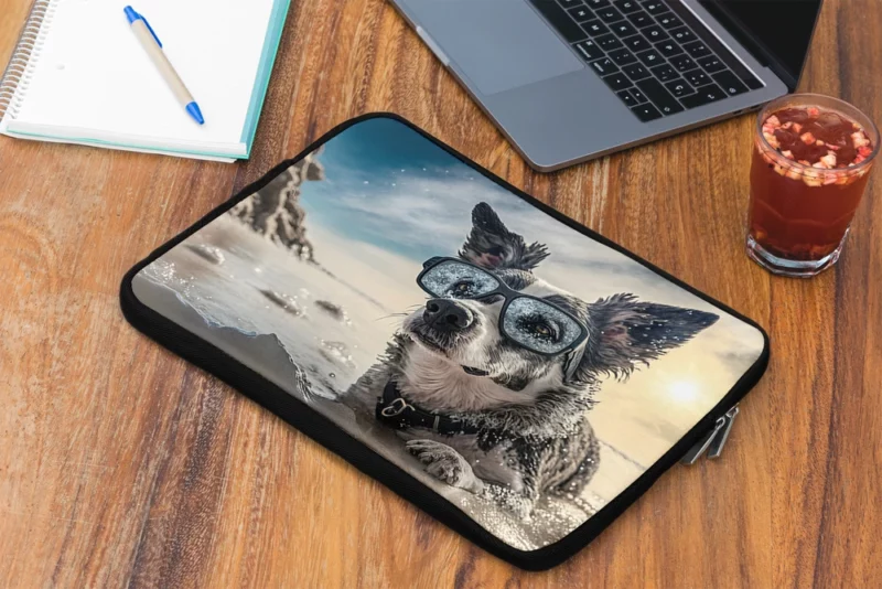 Doggone Refreshing Sky-Water Combo Laptop Sleeve 2