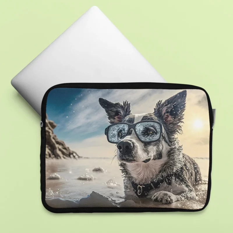 Doggone Refreshing Sky-Water Combo Laptop Sleeve