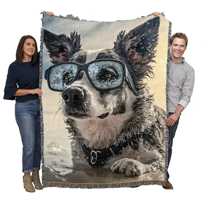 Doggone Refreshing Sky Water Combo Woven Blanket