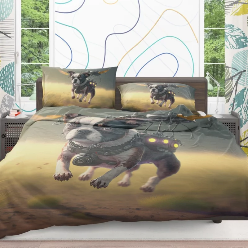 Drone-Dog Outdoors Bedding Set