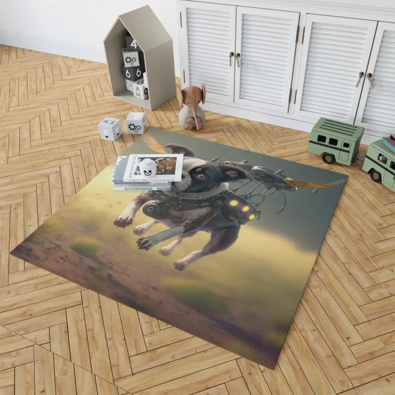 Drone-Dog Outdoors Rug 1