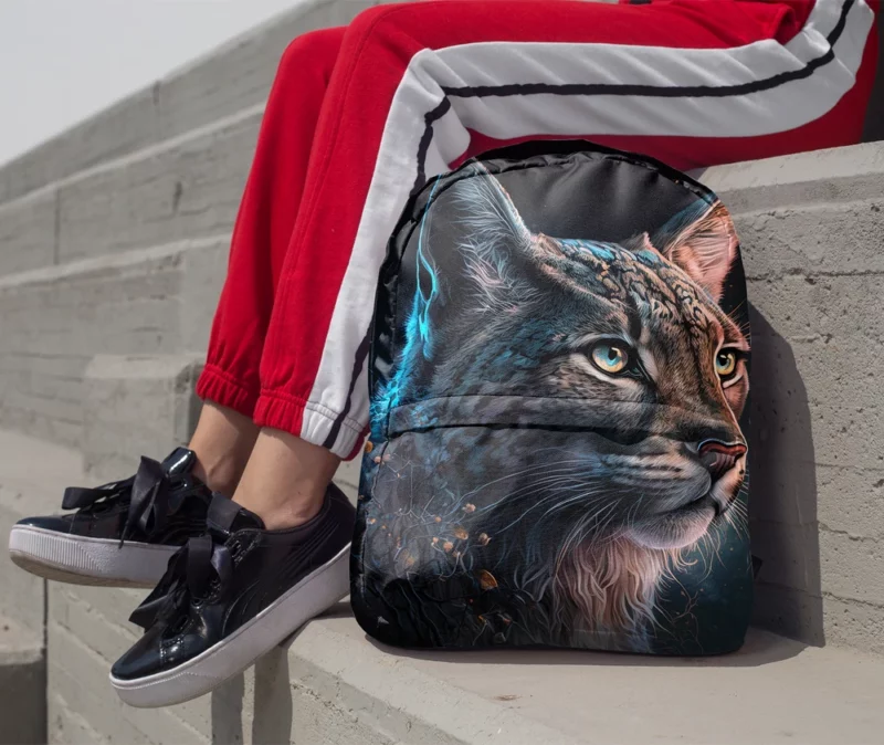 Enchanted Lynx Illustration Backpack 1