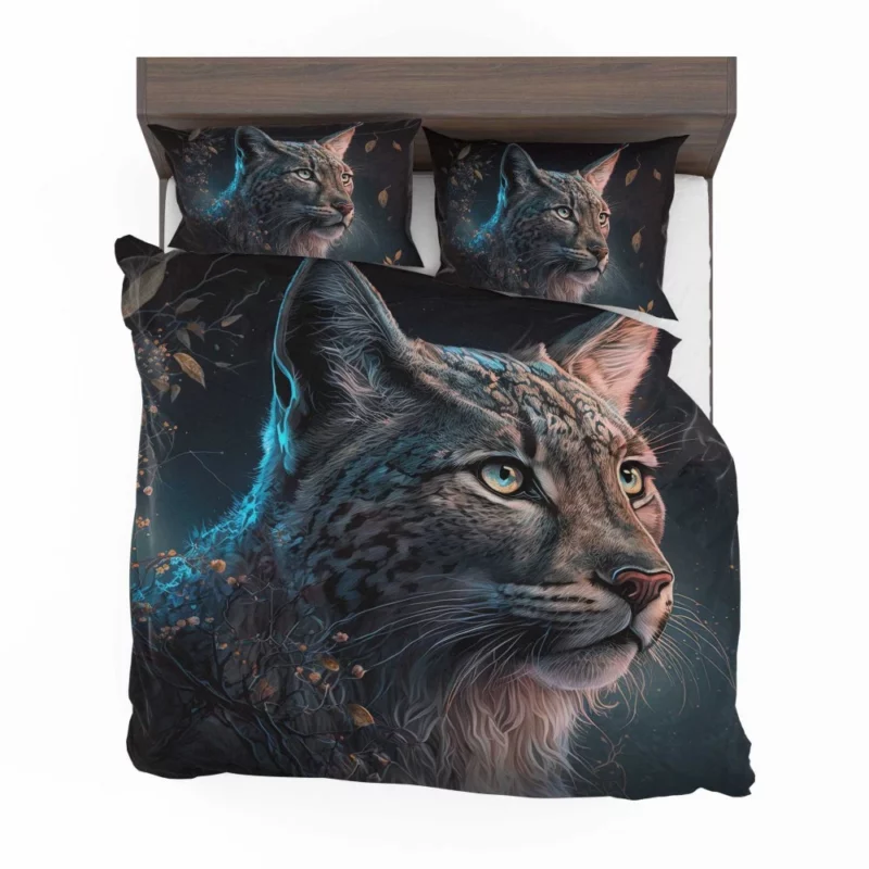 Enchanted Lynx Illustration Bedding Set 2