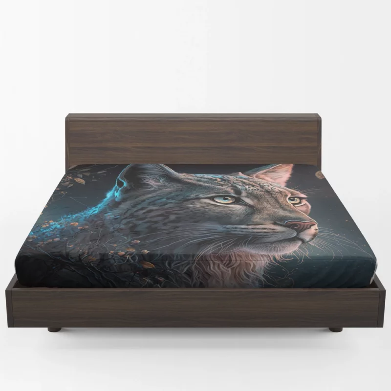 Enchanted Lynx Illustration Fitted Sheet 1