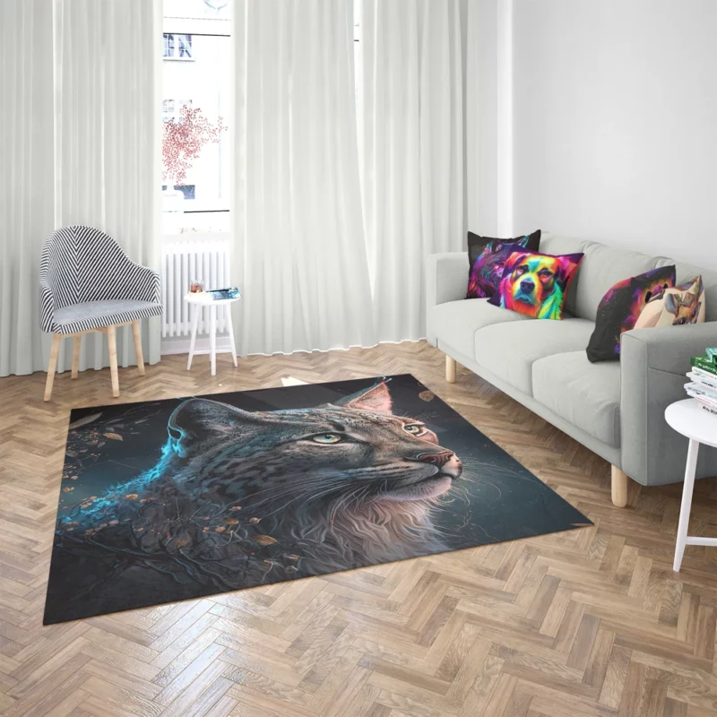 Enchanted Lynx Illustration Rug 2