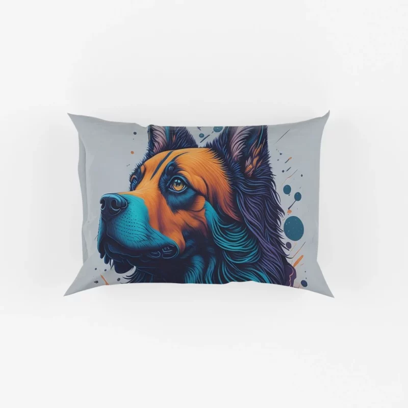 Fantasy Spots Dog Graphic Print Pillow Cases