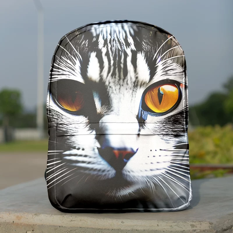 Fiery and Icy Cat Art Print Backpack