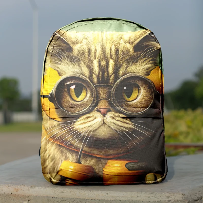 Fireman Helmet Cat Pet Backpack