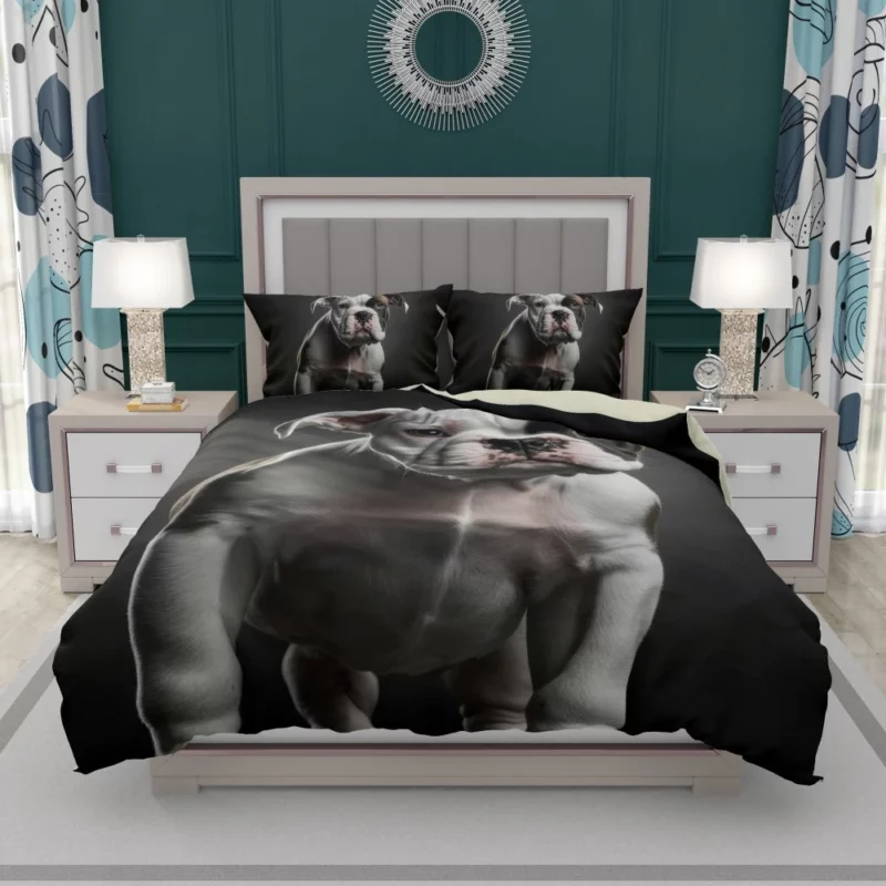 Funny American Bulldog Print Bedding Set 1