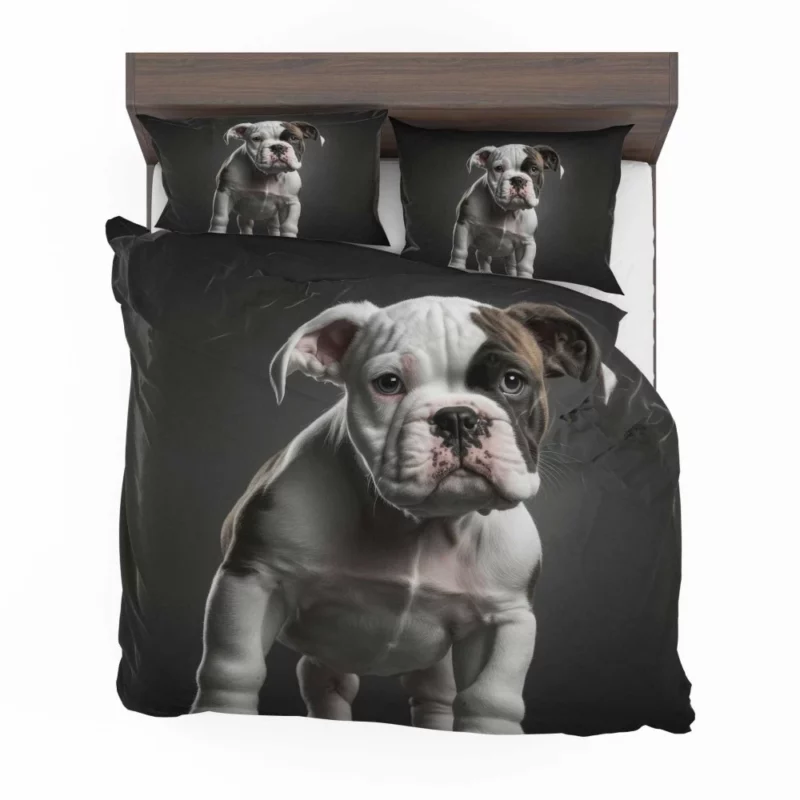 Funny American Bulldog Print Bedding Set 2