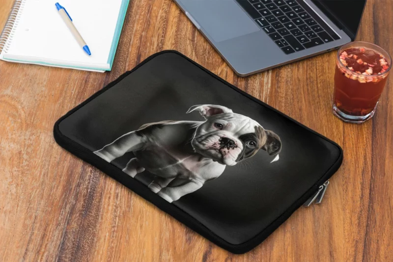 Funny American Bulldog Print Laptop Sleeve 2