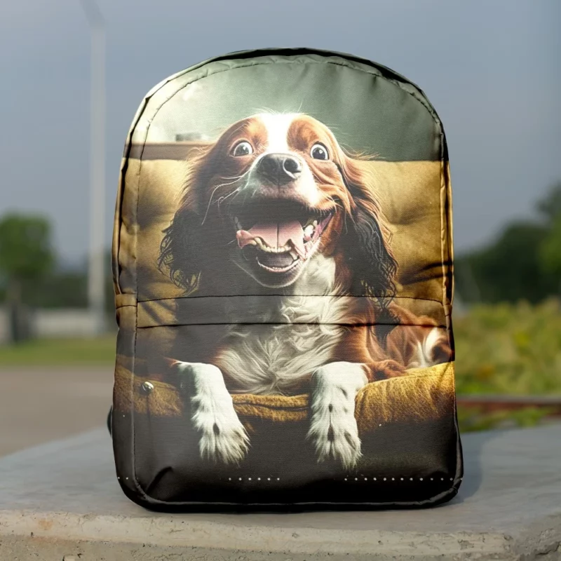Funny Couch Potato Man Dog Backpack