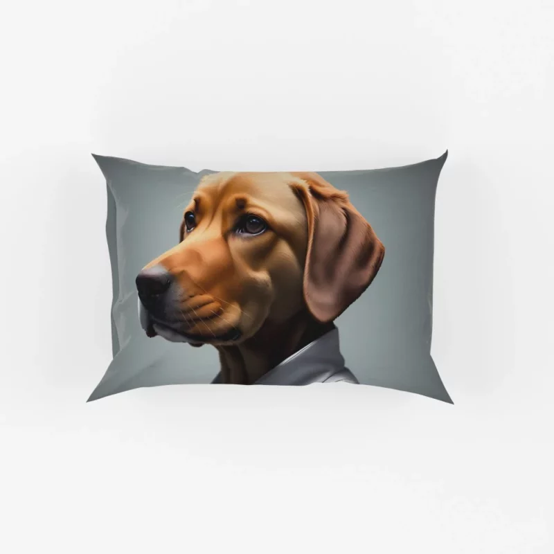 Futuristic Robot Dog Scientist Print Pillow Cases