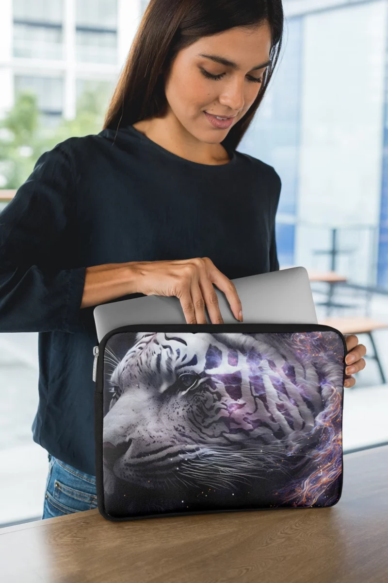 Galaxy Tiger Print Laptop Sleeve 1