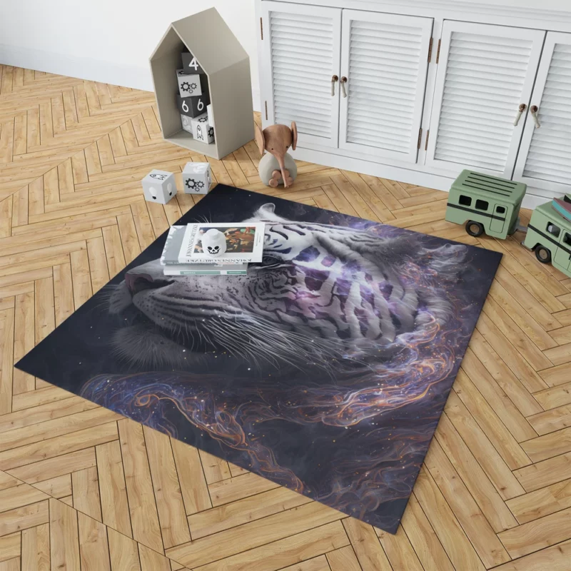 Galaxy Tiger Print Rug 1