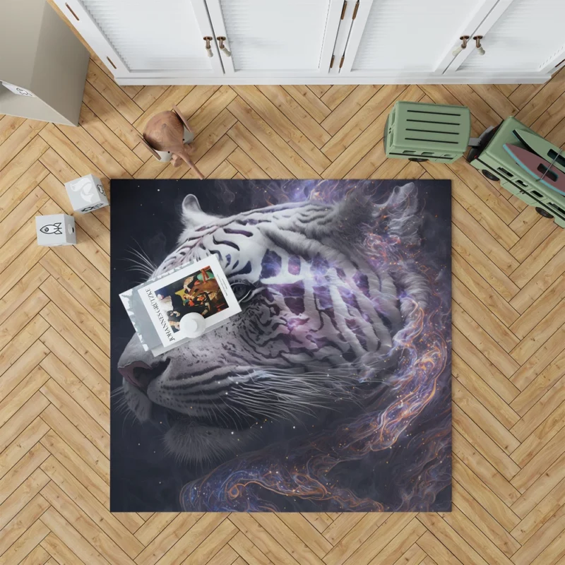 Galaxy Tiger Print Rug