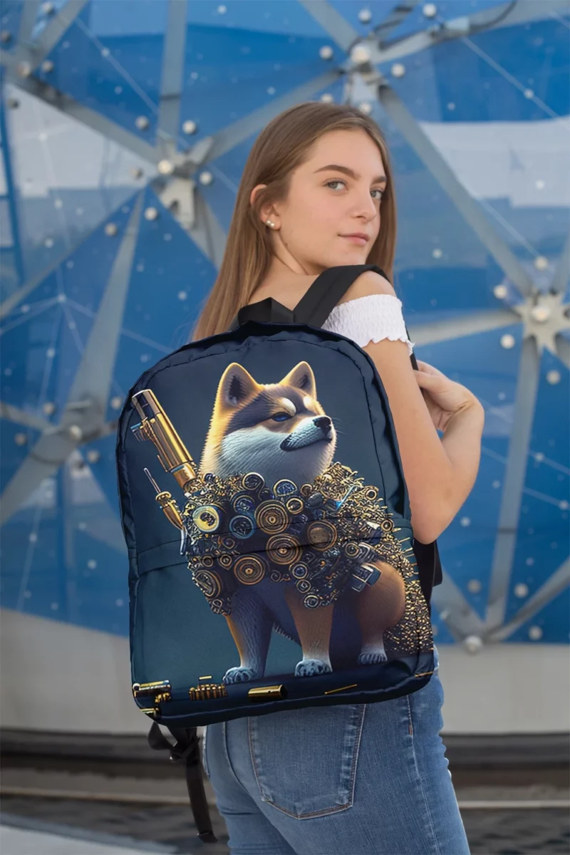 Gold Vest Dog Backpack 2