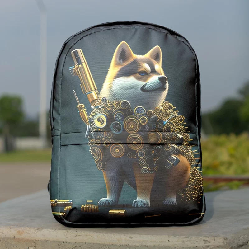 Gold Vest Dog Backpack