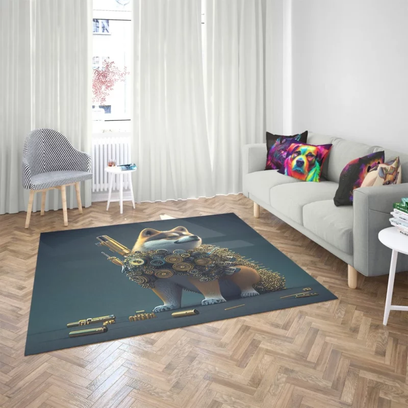 Gold Vest Dog Rug 2