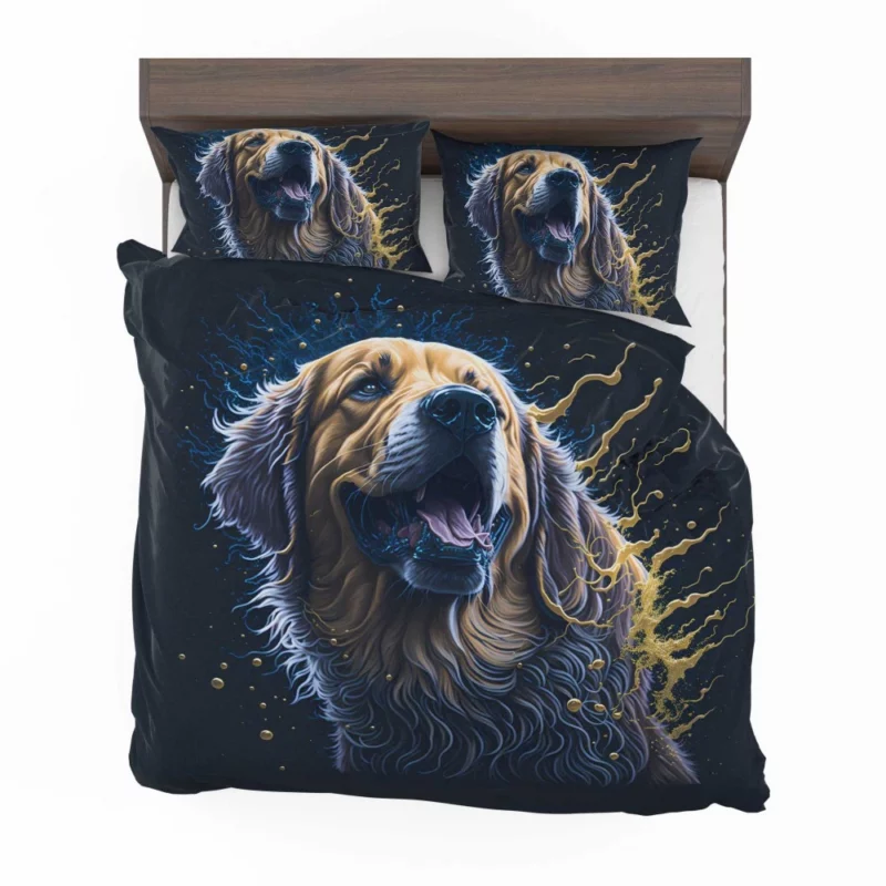 Golden Retriever Oil Painting Bedding Set 2