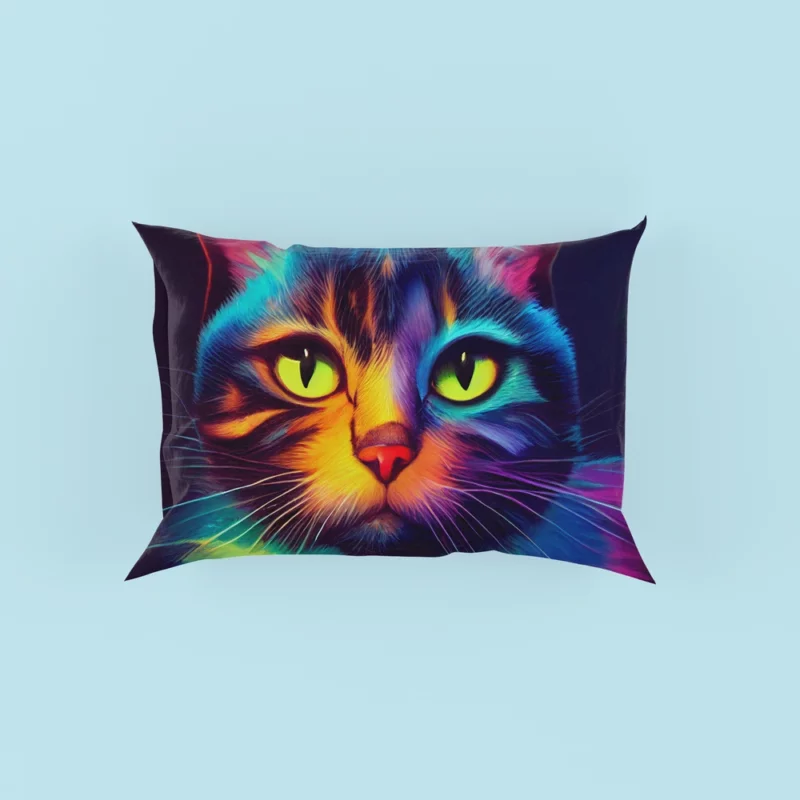 Gorgeous Cat Portrait in Watercolor Pillow Cases