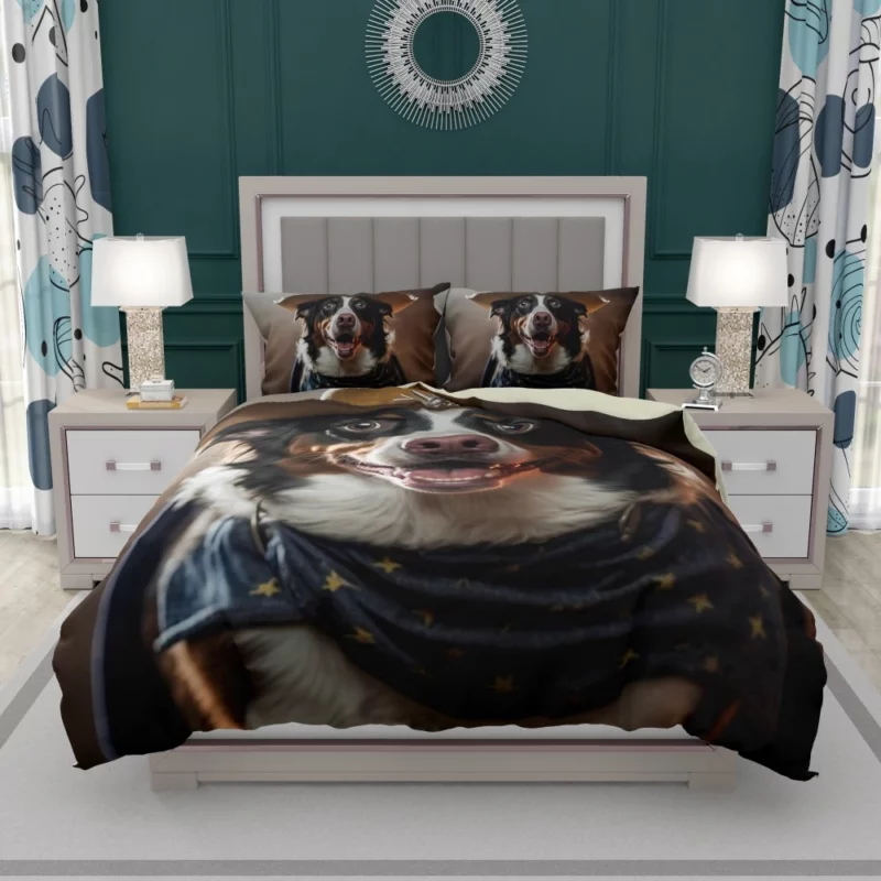 Halloween Cowboy Puppy Statue Bedding Set 1