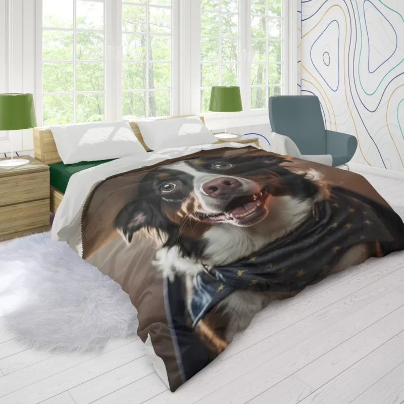 Halloween Cowboy Puppy Statue Duvet Cover