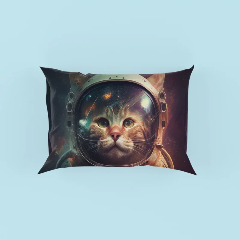 Helmet-Wearing Space Suit Cat Pillow Cases