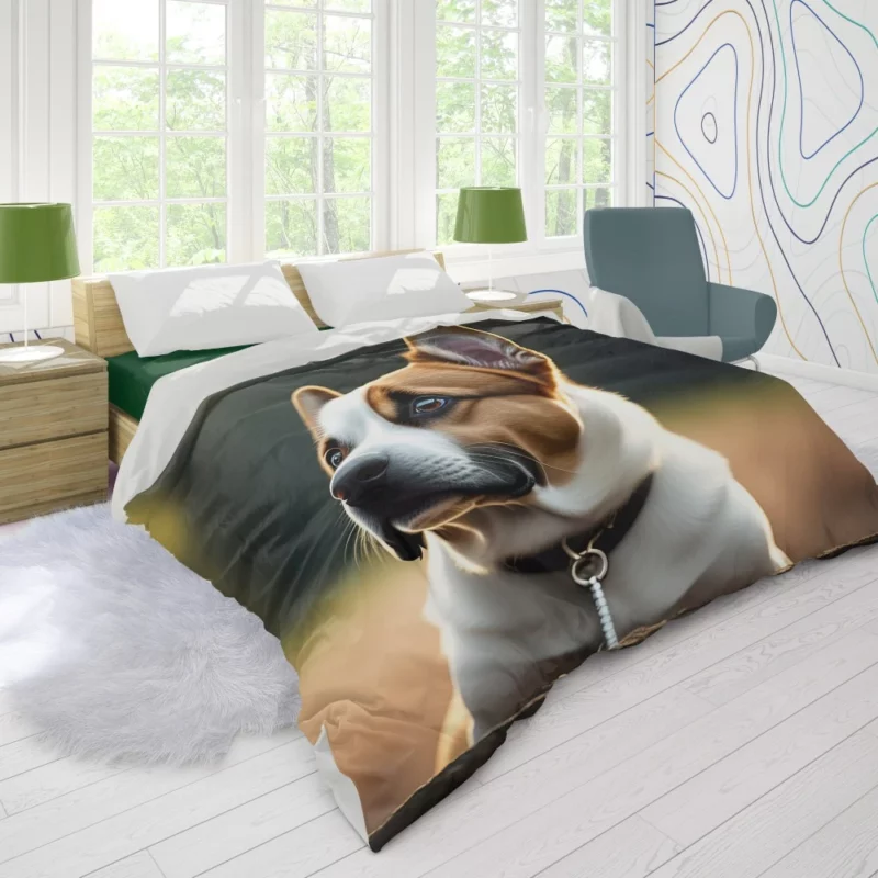 I Love Dogs Collar Duvet Cover