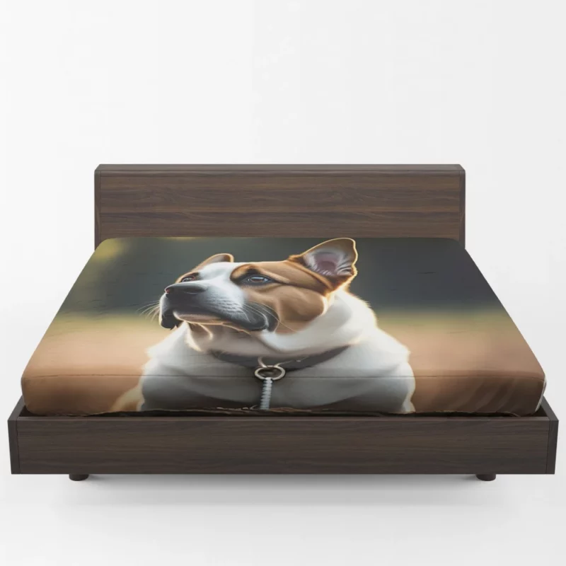 I Love Dogs Collar Fitted Sheet 1