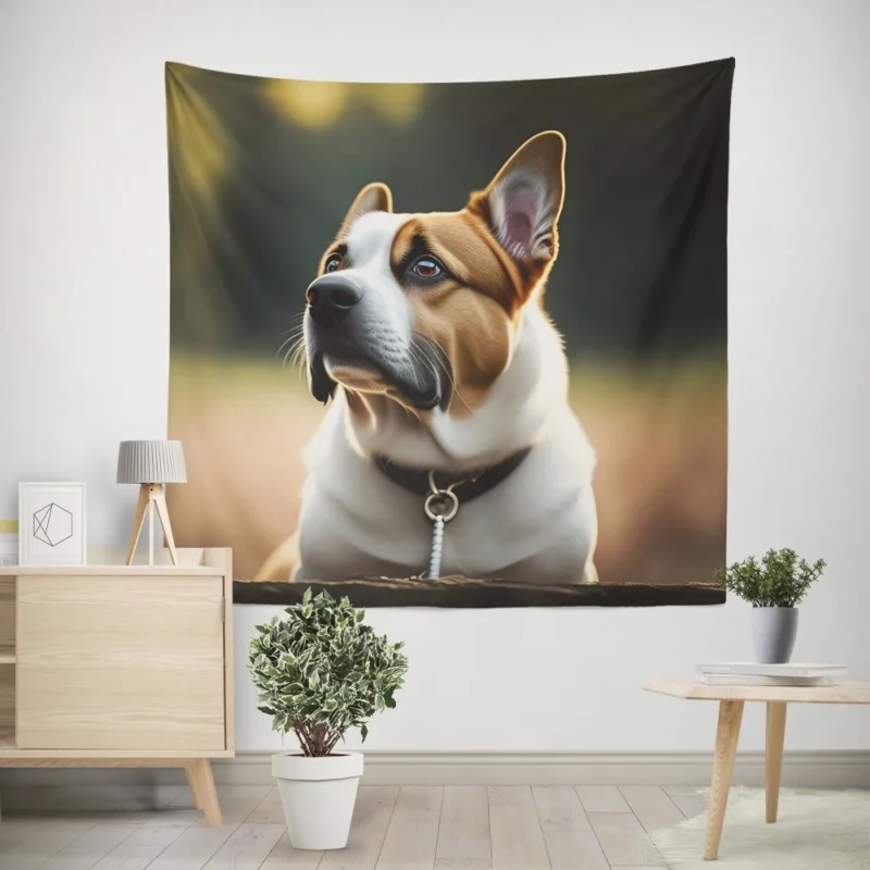 I Love Dogs Collar Wall Tapestry