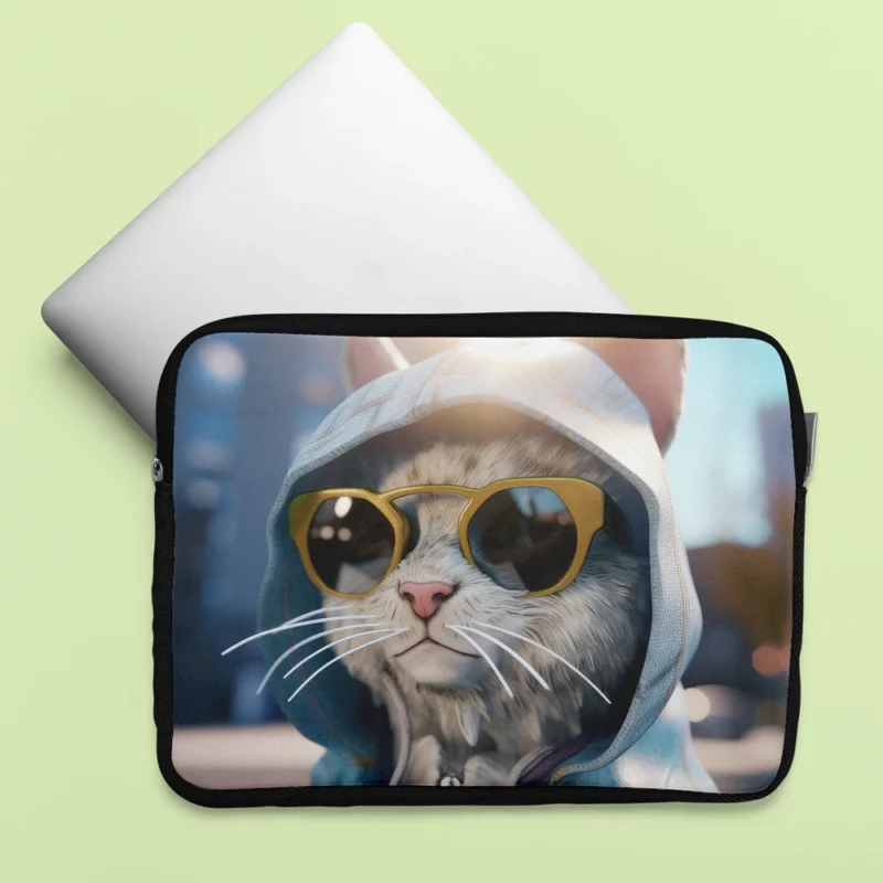 Kawaii Realistic Baby Cat Laptop Sleeve