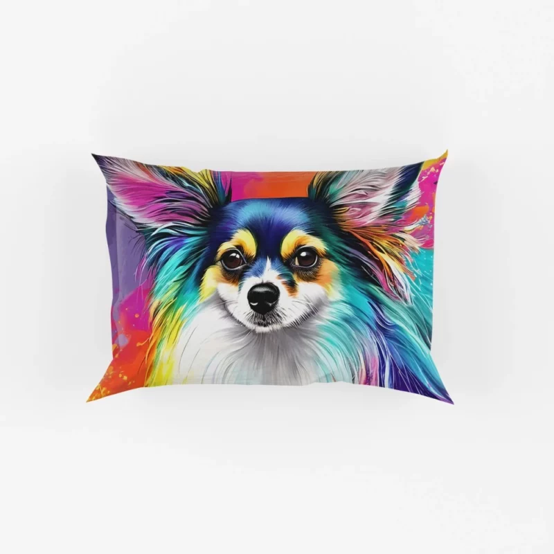 Long-Haired Chihuahua Portrait Pillow Cases