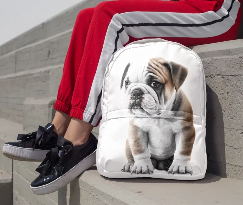 Lovely Bulldog Breed Backpack 1