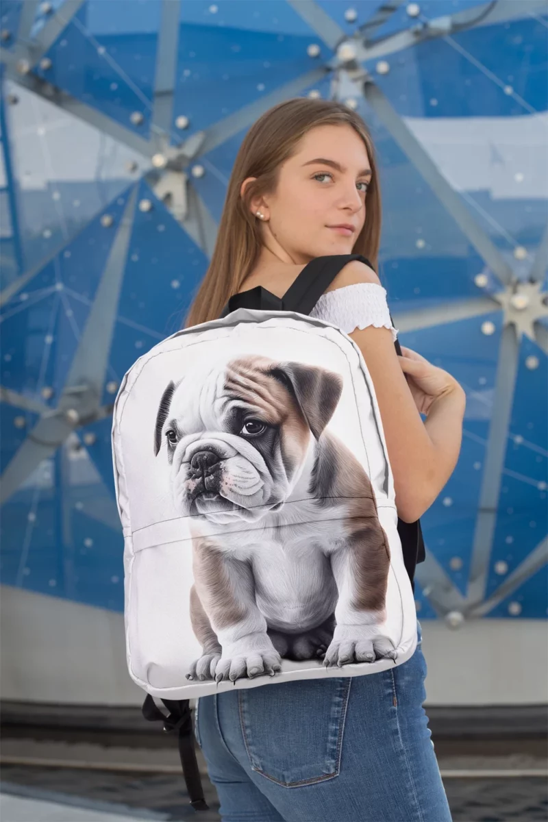 Lovely Bulldog Breed Backpack 2