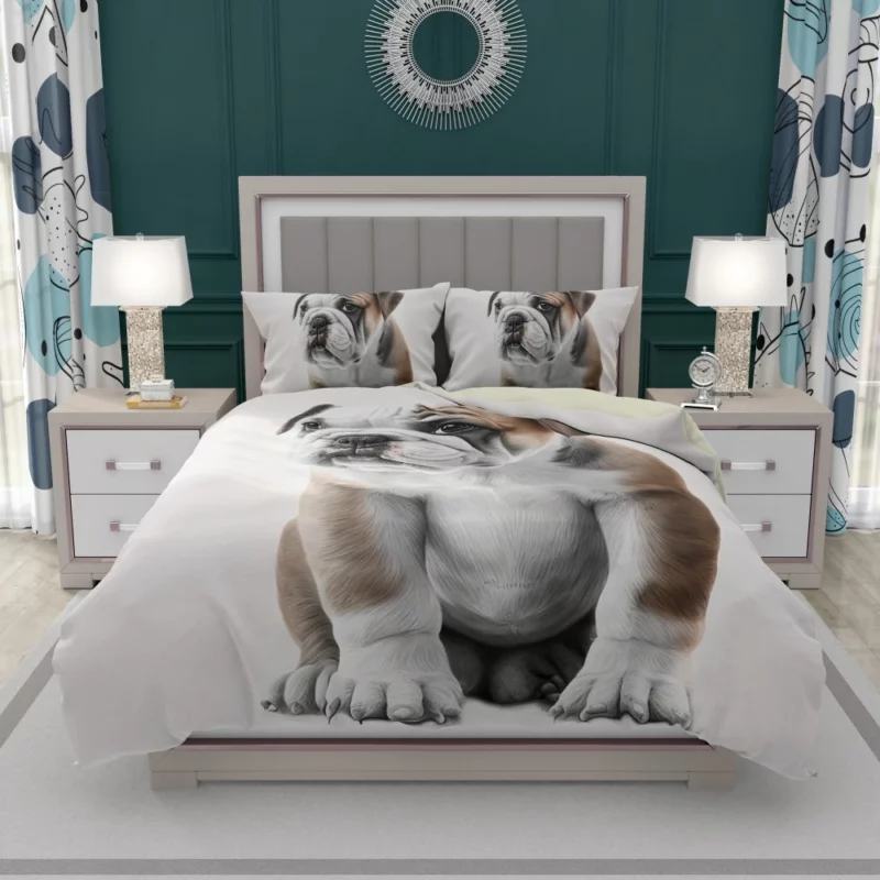 Lovely Bulldog Breed Bedding Set 1