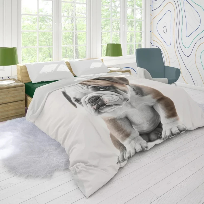 Lovely Bulldog Breed Duvet Cover