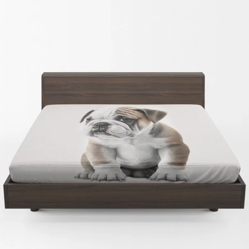 Lovely Bulldog Breed Fitted Sheet 1