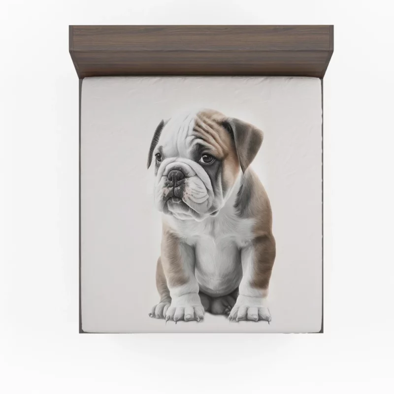 Lovely Bulldog Breed Fitted Sheet