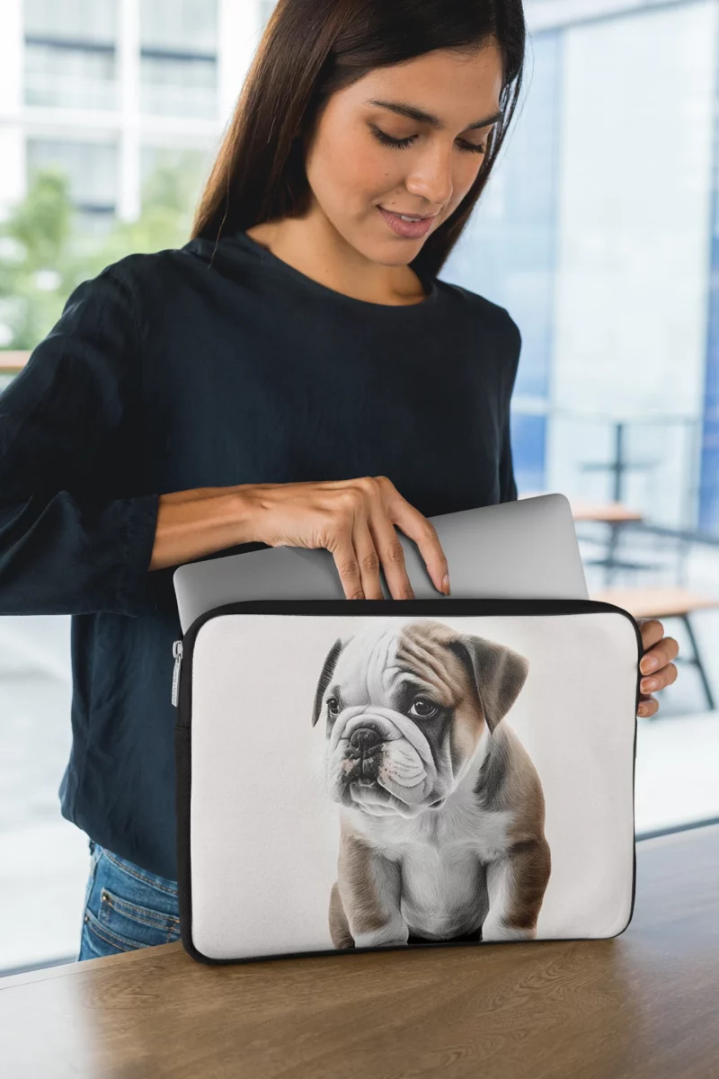 Lovely Bulldog Breed Laptop Sleeve 1