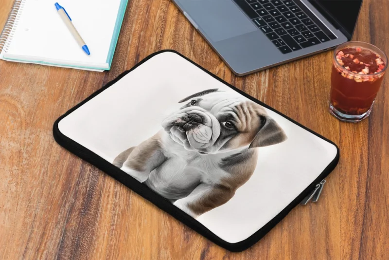 Lovely Bulldog Breed Laptop Sleeve 2