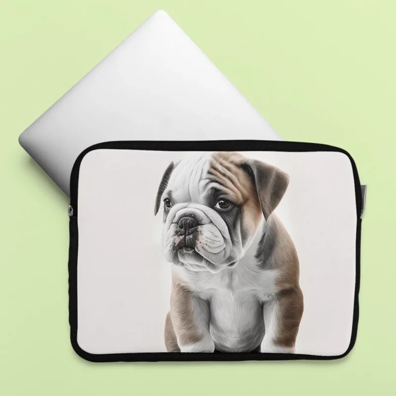 Lovely Bulldog Breed Laptop Sleeve