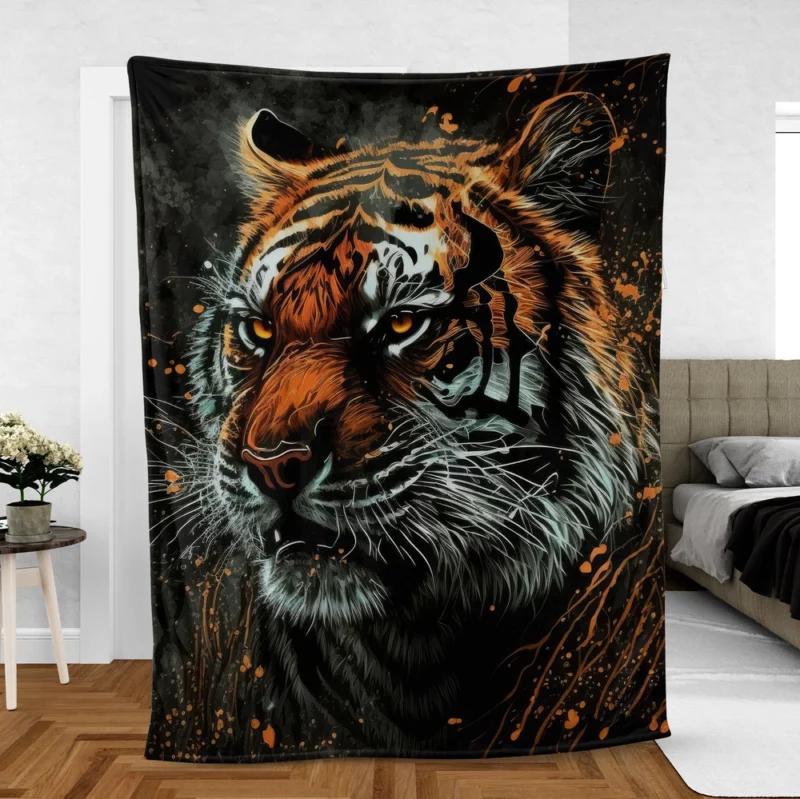 Majestic Tiger Fleece Blanket