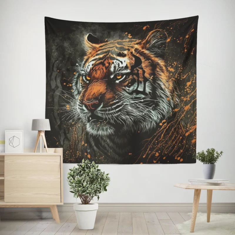 Majestic Tiger Wall Tapestry