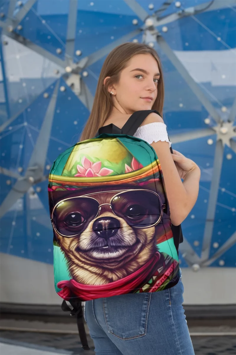 Mexican Sombrero Dog Backpack 2