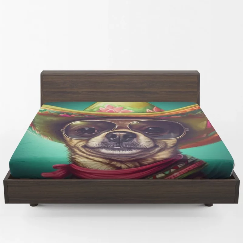 Mexican Sombrero Dog Fitted Sheet 1