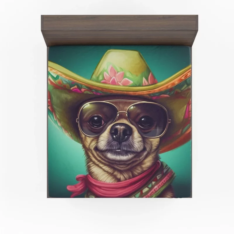 Mexican Sombrero Dog Fitted Sheet