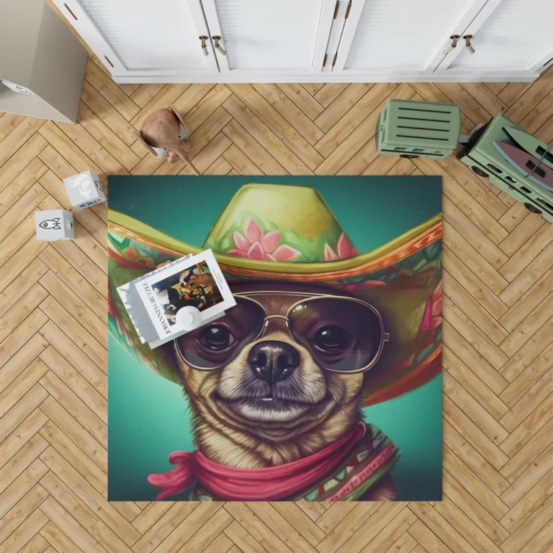 Mexican Sombrero Dog Rug