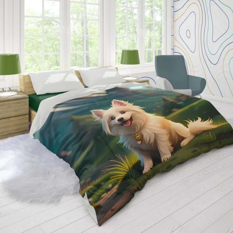 Mountain Field Dog Duvet Cover