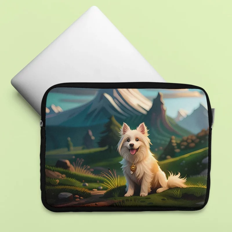 Mountain Field Dog Laptop Sleeve